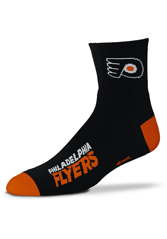 Philadelphia Flyers Team Color Custom Youth Quarter Socks