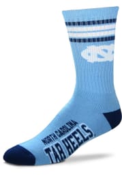 North Carolina Tar Heels 4 Stripe Deuce Mens Crew Socks