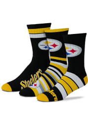 Pittsburgh Steelers Team Batch Mens Crew Socks