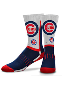 Chicago Cubs Red White and Blue Mens Crew Socks