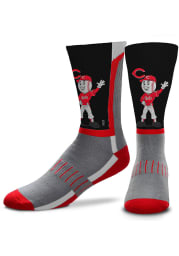 Cincinnati Reds Mascot Snoop Mens Crew Socks