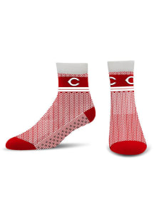 Cincinnati Reds Cozy Cabin Womens Quarter Socks