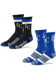 Kansas City Royals Duo 2 Pack Mens Crew Socks