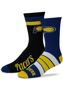 Indiana Pacers Duo 2 Pack Mens Crew Socks