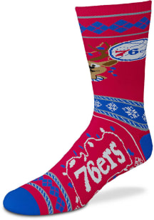 Philadelphia 76ers Sweater Stripe Mens Crew Socks