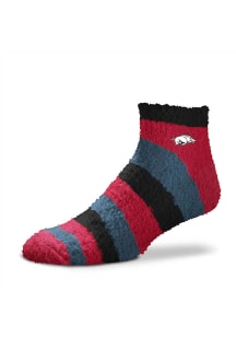 Arkansas Razorbacks Rainbow II Sleep Soft Womens Quarter Socks