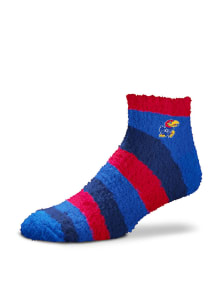 Kansas Jayhawks Rainbow II Sleep Soft Womens Quarter Socks
