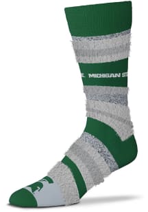 Michigan State Spartans Mountain Stripe Sleep Soft Womens Quarter Socks