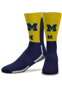 Michigan Wolverines Mascot Snoop Mens Crew Socks