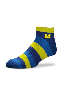 Michigan Wolverines Rainbow II Sleep Soft Womens Quarter Socks