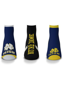 Notre Dame Fighting Irish Flash 3 Pack Mens No Show Socks
