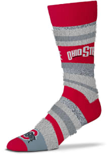 Ohio State Buckeyes Mountain Stripe Sleep Soft Womens Quarter Socks