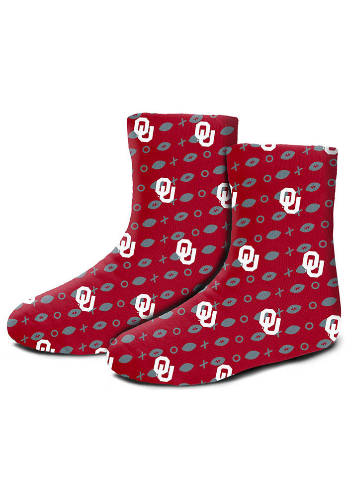 Oklahoma Sooners Playboard Baby Quarter Socks