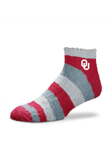Oklahoma Sooners Rainbow II Sleep Soft Womens Quarter Socks