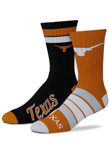 Texas Longhorns Duo 2 Pack Mens Crew Socks