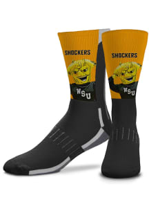 Wichita State Shockers Mascot Snoop Mens Crew Socks