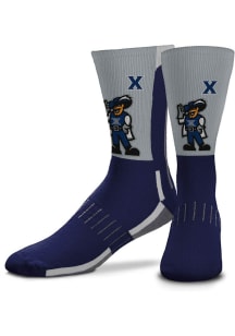 Xavier Musketeers Blue Mascot Snoop Youth Crew Socks