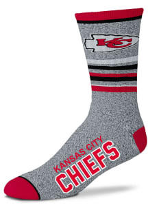 Kansas City Chiefs 5 Star Marbled Mens Crew Socks