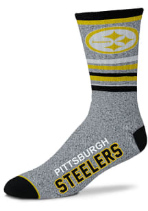 Pittsburgh Steelers 5 Star Marbled Mens Crew Socks