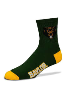 Baylor Bears Team Color Mens Quarter Socks