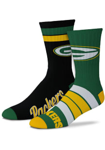 Green Bay Packers Duo 2 Pack Mens Crew Socks