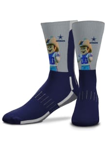 Dallas Cowboys Navy Blue Mascot Snoop Youth Crew Socks