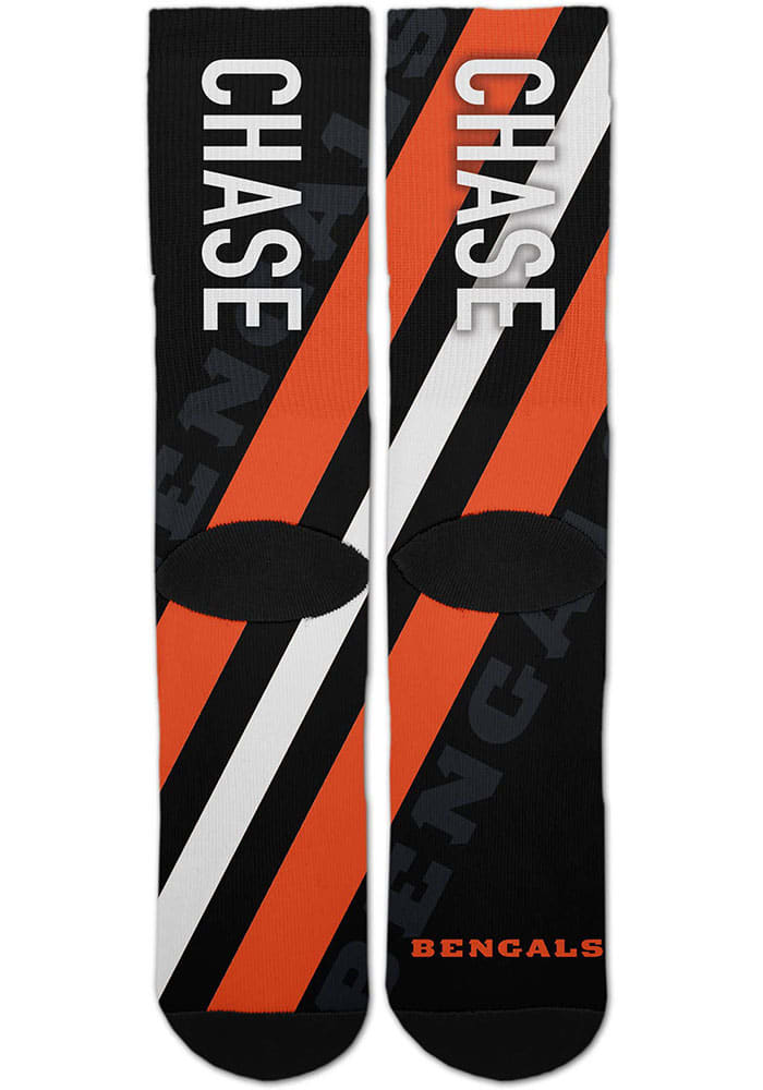 Cincinnati Bengals Player Stripe Mens Crew Socks