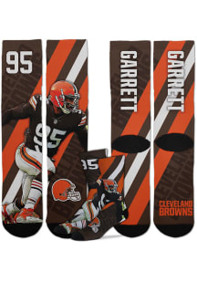 Myles Garrett Cleveland Browns Player Stripe Mens Crew Socks