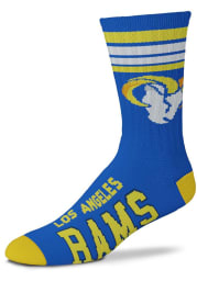 Los Angeles Rams 4 Stripe Deuce Mens Crew Socks