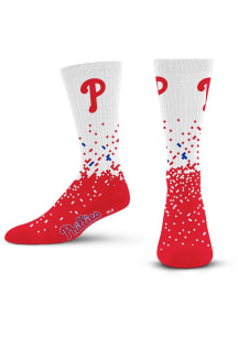 Philadelphia Phillies Blue Spray Zone Youth Crew Socks
