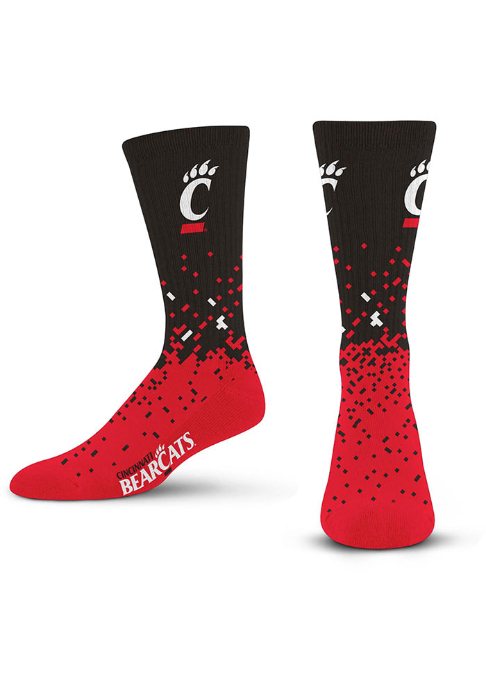 Cincinnati Bearcats Red Spray Zone Youth Crew Socks