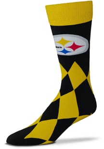 Pittsburgh Steelers Big Diamond Mens Dress Socks