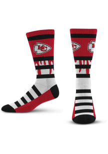 Kansas City Chiefs Red Drip Youth Crew Socks