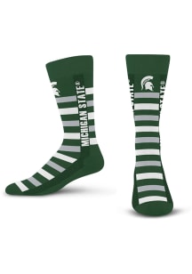 Michigan State Spartans Word Crosswalk Mens Dress Socks