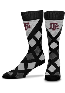 Texas A&amp;M Aggies Dashed Diamonds Mens Argyle Socks
