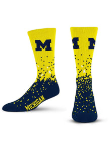 Spray Zone Michigan Wolverines Youth Crew Socks - Blue