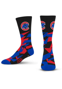 Chicago Cubs Shattered Camo Mens Crew Socks