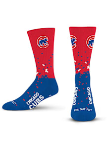 Chicago Cubs Spray Zone Mens Crew Socks