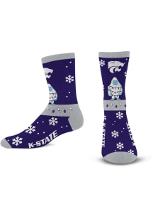 K-State Wildcats Sweater Yeti Mens Crew Socks