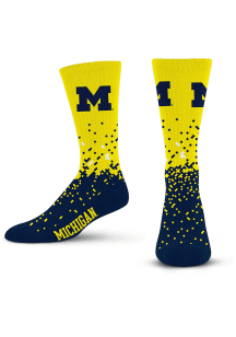 Michigan Wolverines Spray Zone Mens Crew Socks