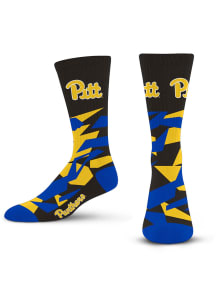 Pitt Panthers Shattered Camo Mens Crew Socks