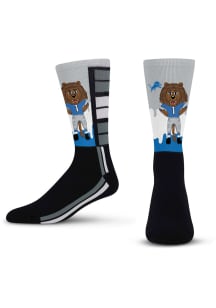 Detroit Lions Mascot Drip Mens Crew Socks
