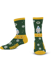 Green Bay Packers Sweater Yeti Mens Crew Socks
