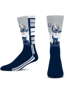 Indianapolis Colts Mascot Drip Mens Crew Socks