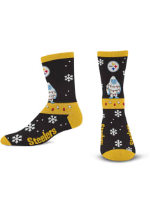 Pittsburgh Steelers Sweater Yeti Mens Crew Socks
