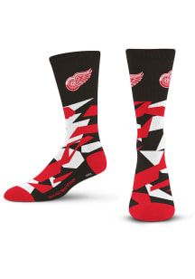 Detroit Red Wings Shattered Camo Mens Crew Socks