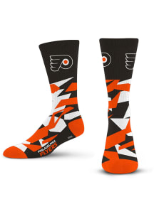 Philadelphia Flyers Shattered Camo Mens Crew Socks