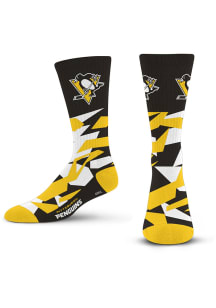 Pittsburgh Penguins Shattered Camo Mens Crew Socks