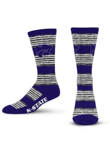 K-State Wildcats RMC Multi Stripe Mens Dress Socks