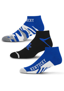 Kentucky Wildcats Camo Boom 3 Pack Mens No Show Socks